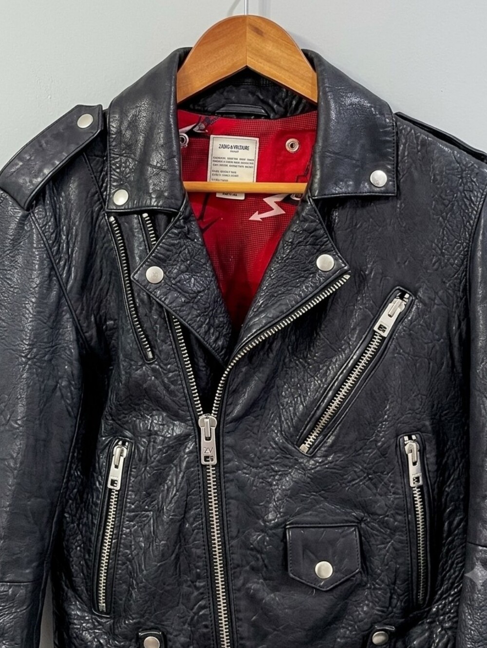 Zadig & Voltaire Leather Moto Jacket - Picture 3 of 14